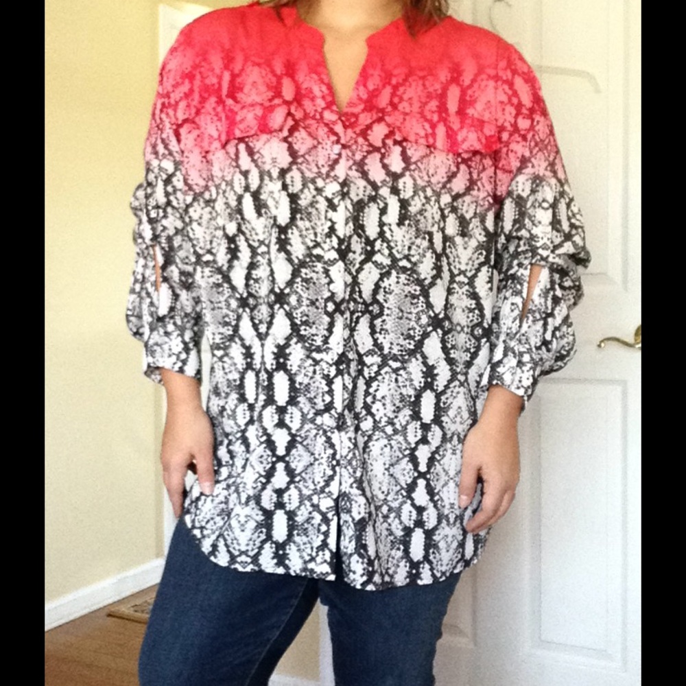 CK Ombré Southwestern Blouse